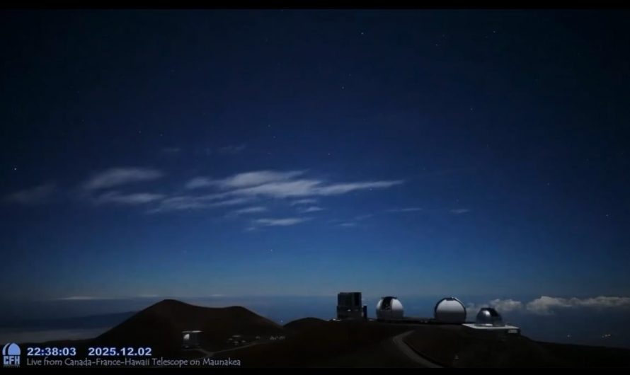 Large fireball appeared over Hawaii’s Sky – Credit: CFHT-Asahi StarCam