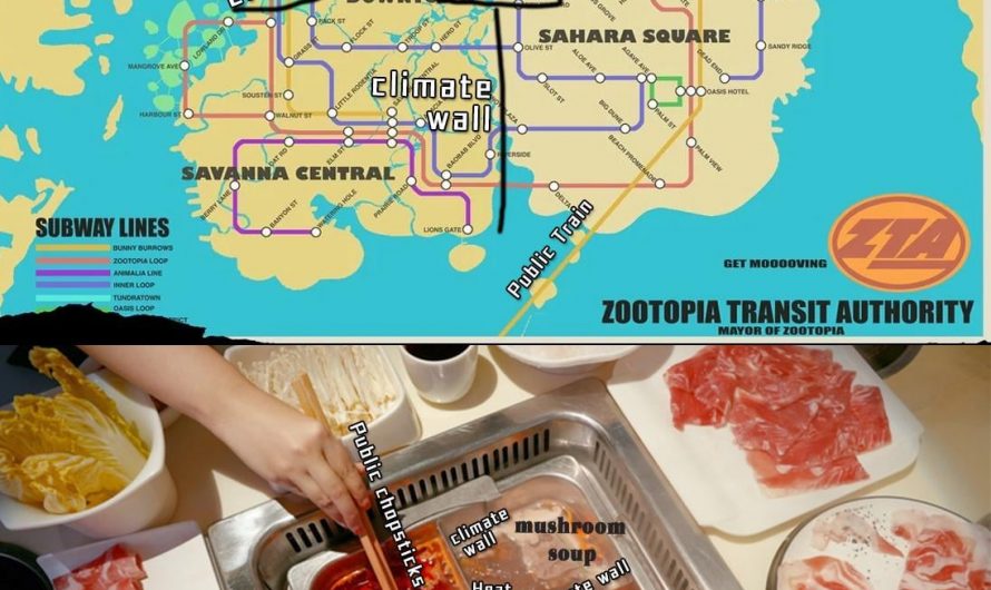 Layout of Zootopia is wierd, it reminds me of broth, of which prey mammals out number vegetable 10 to 1.