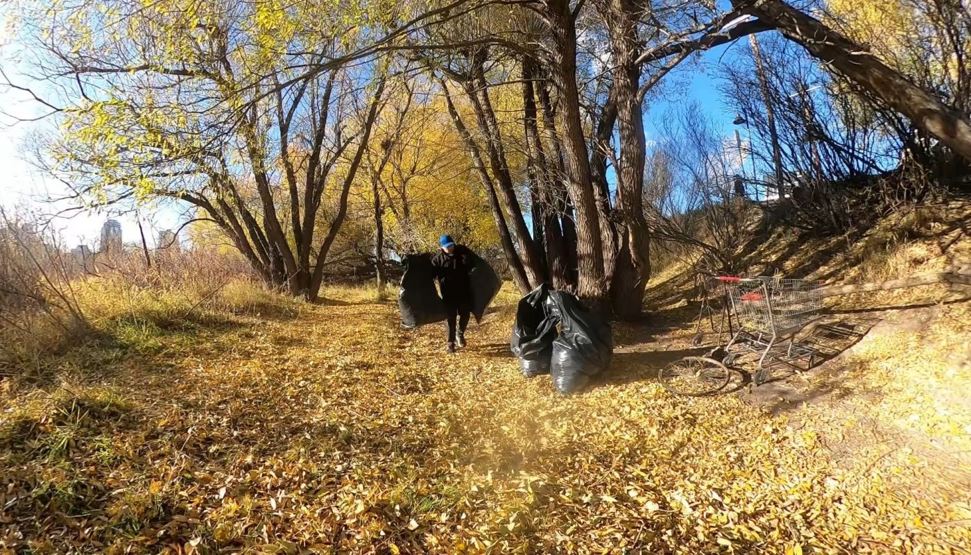 Litter cleanup I did in Calgary, Alberta. 273 Pounds!