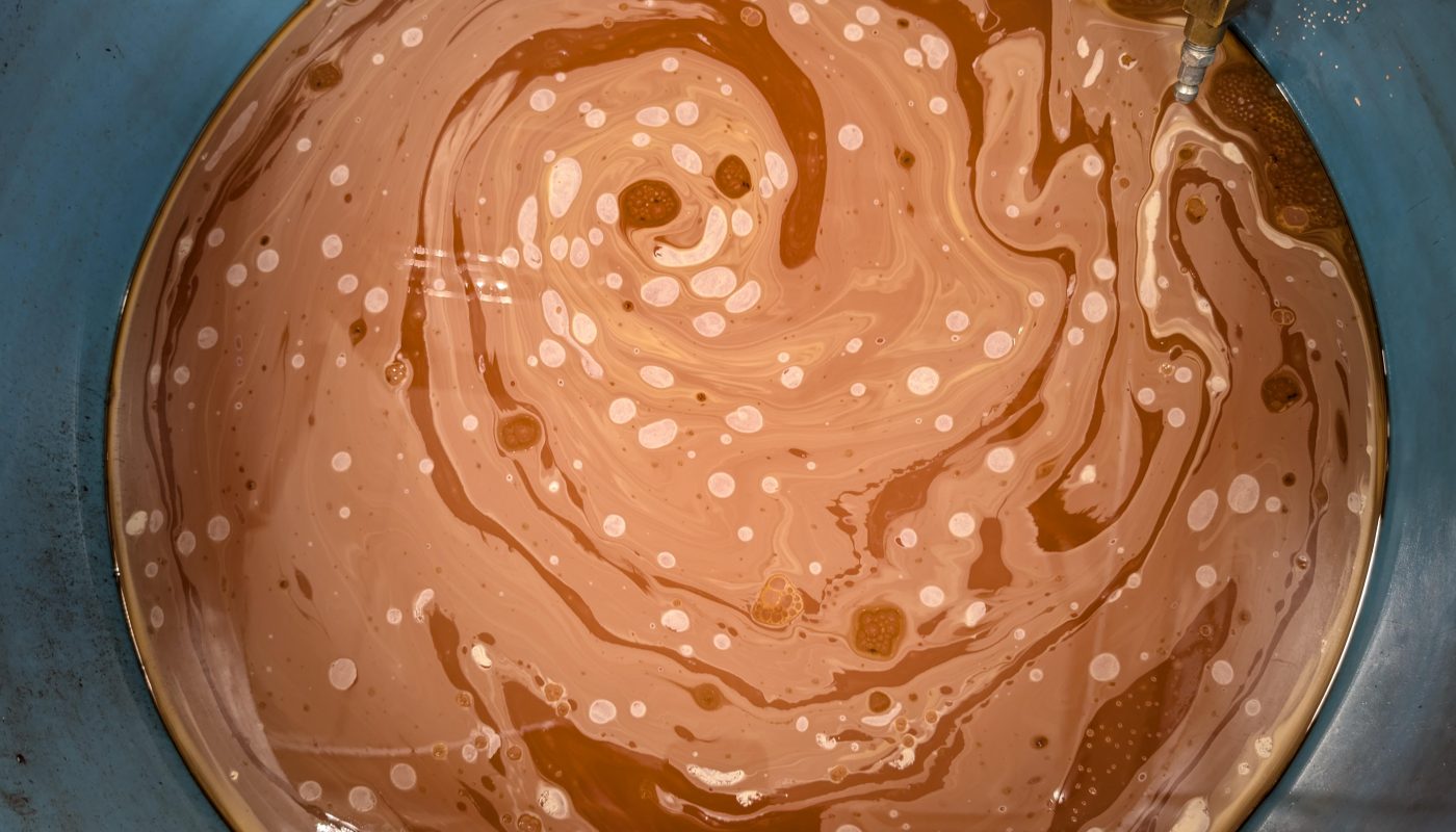 MP8 I'm working on has an oil/coolant intermix. I let it sit overnight to drain and now it looks like Jupiter.