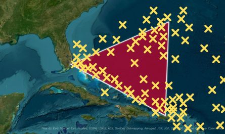 Map I made showing disappearances linked to the Bermuda Triangle
