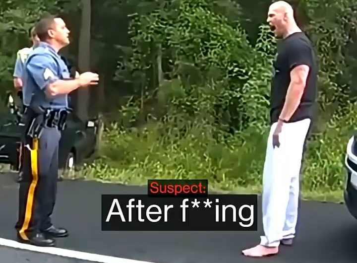 Massive ex-soldier takes a taser like it’s nothing