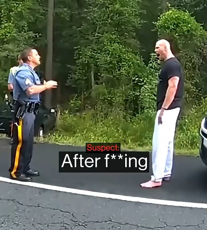 Massive ex-soldier takes a taser like it’s nothing