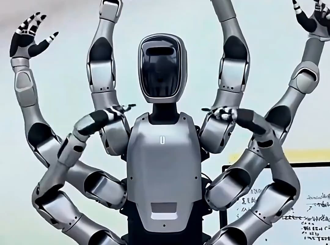 Midea's new 6-armed industrial robot to handle simultaneous tasks in factories
