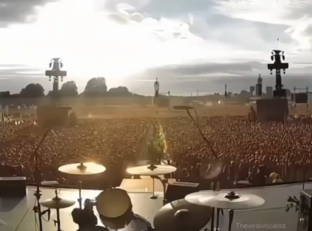 Moments before greenday concert