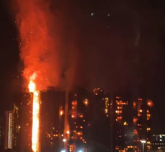 Multiple buildings in Hong Kong are on fire today. Source in comment.