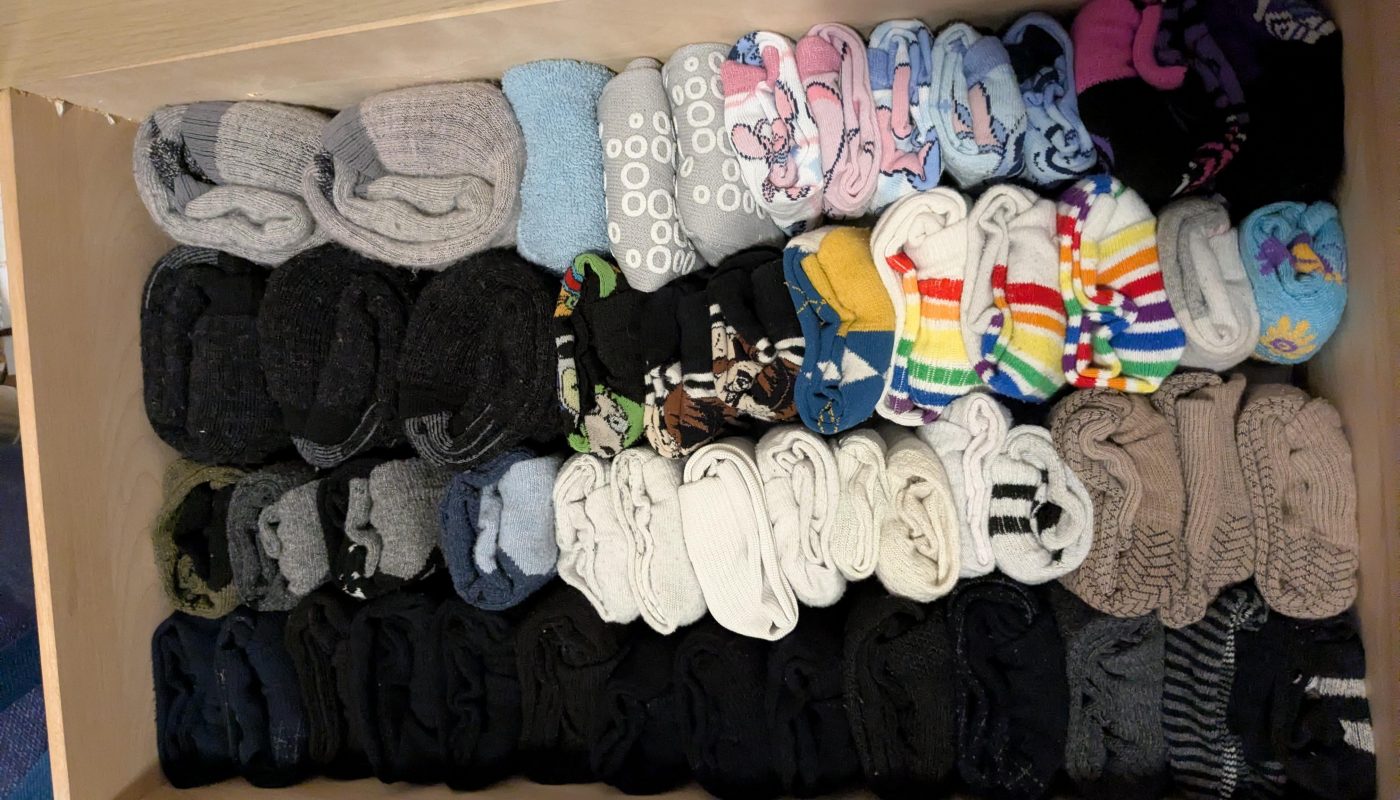 My organized sock drawer