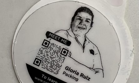 My tomatoes included information about the person who packed them