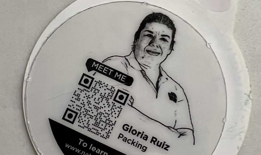 My tomatoes included information about the person who packed them