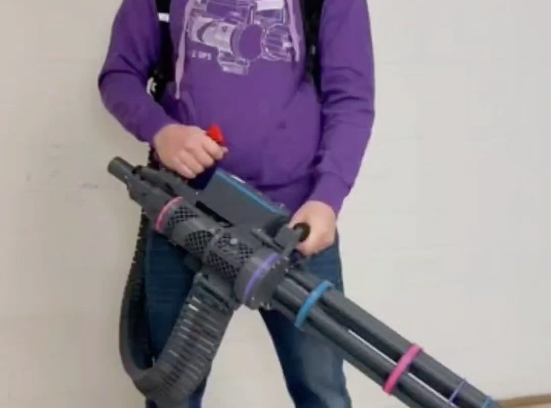 Nerf Gatling gun final boss