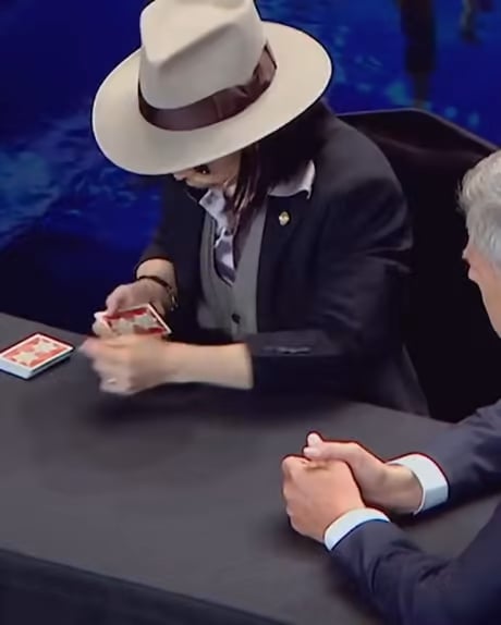 Never play cards against this guy.