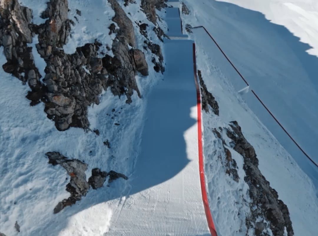 POV: Pierre Vaultier riding a pump track in France