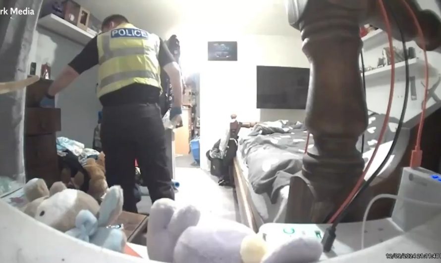 Police officer in the UK is sentenced to 4 months in prison after being caught on camera stealing a pair of a woman’s underwear while conducting a property search (2025).