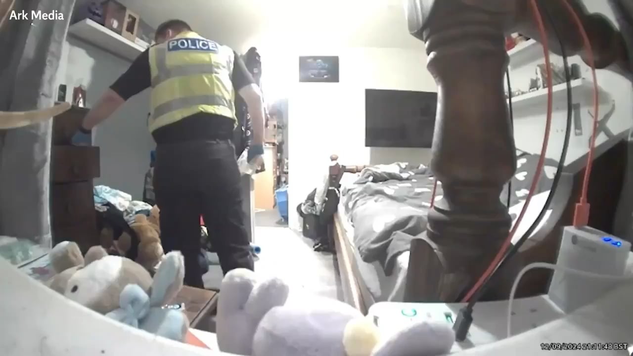 Police officer in the UK is sentenced to 4 months in prison after being caught on camera stealing a pair of a woman's underwear while conducting a property search (2025).