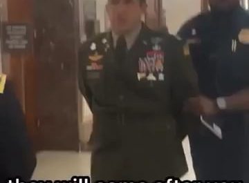 "Rise up America! It is time to take back this country from corrupt politicians" Military vets are arrested for speaking out against the genocide in Gaza