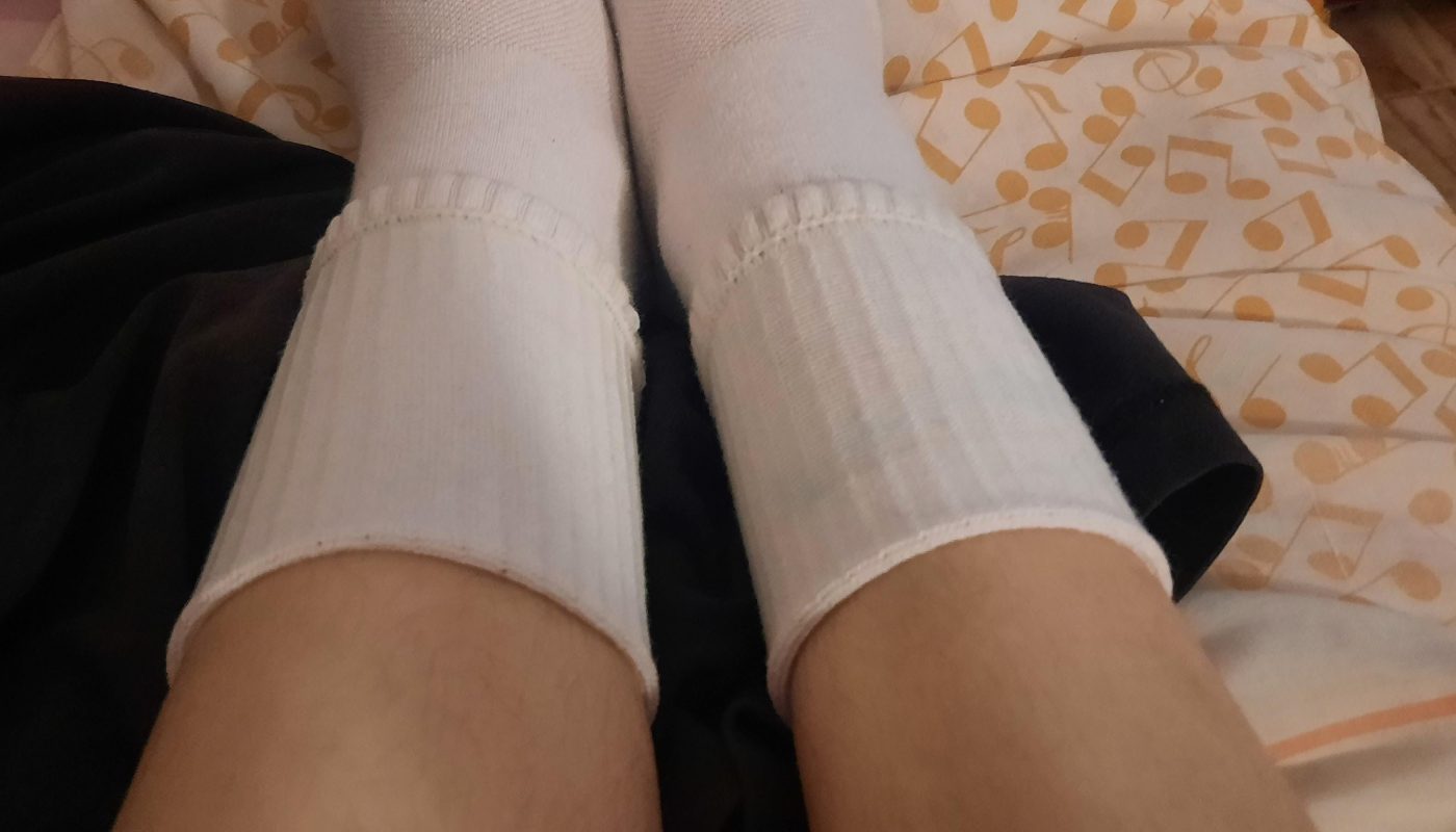 Rolled down my socks perfectly today