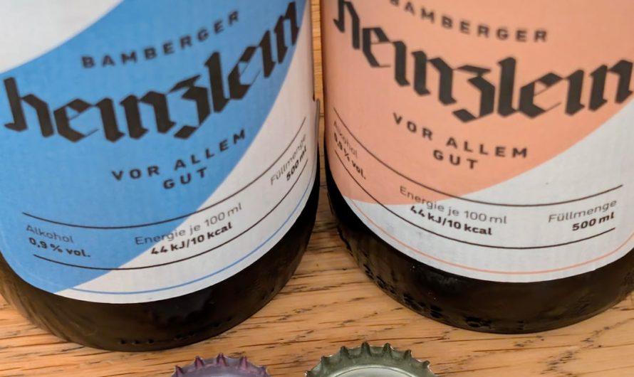 Scissors, Paper, Stone game in bottle caps from the Schlenkerla brewery, Bamberg, Germany