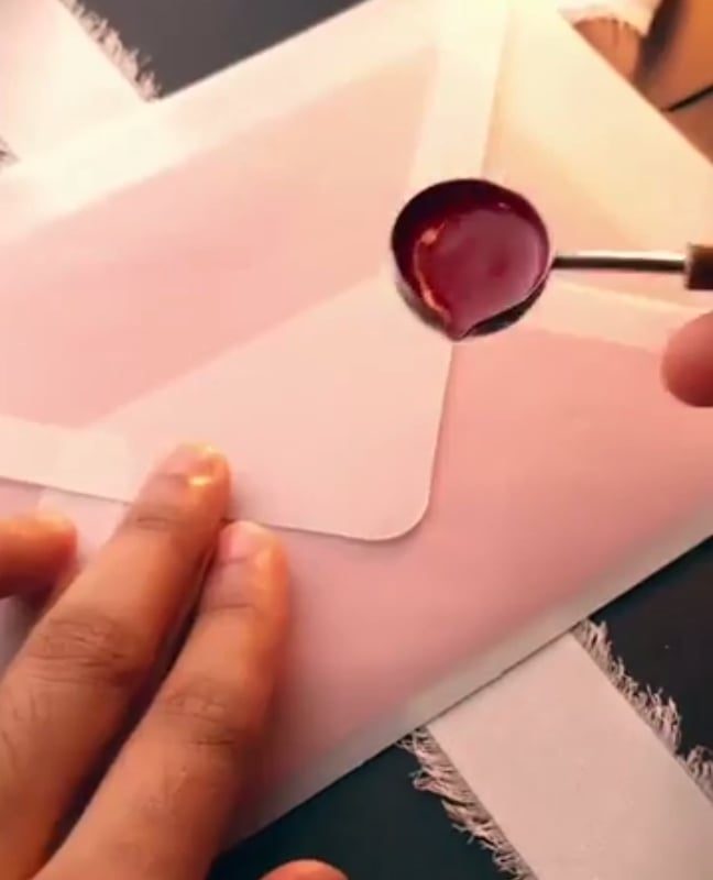 Sealing the letter