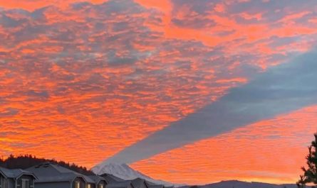 Shadow casting by a Mountain