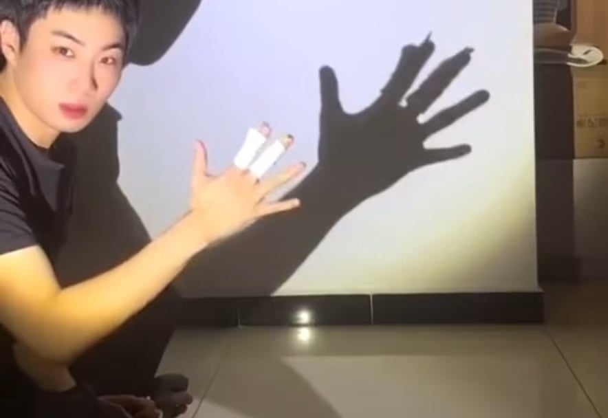 Shadow puppet dance to Michael Jackson’s “Smooth Criminal”