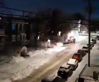 Snow clearing in Canada