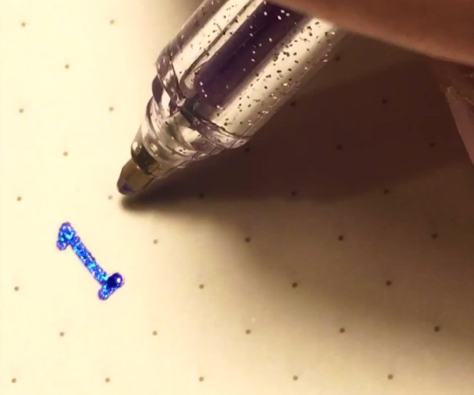 So satisfying for me watching him write