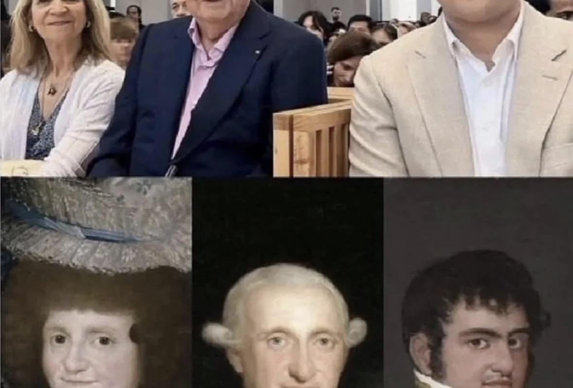 Spanish royal family vs their antecedents