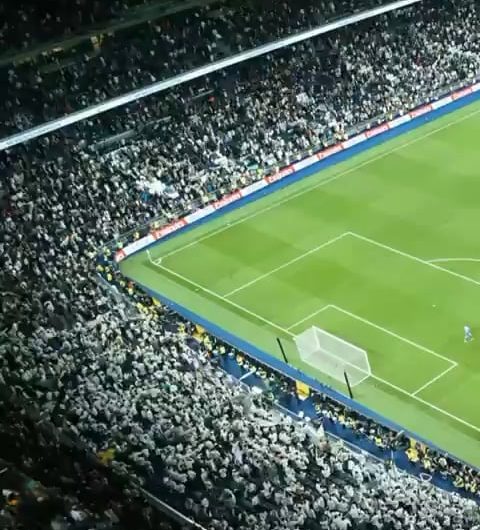 Stadium Bernabéu in Madrid transitioning from soccer/futbol to NFL/American football