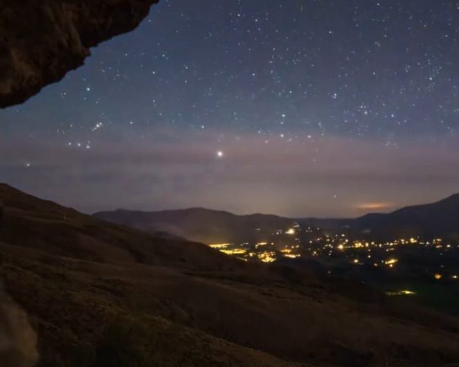 Stars standing still… but we’re the ones rotating