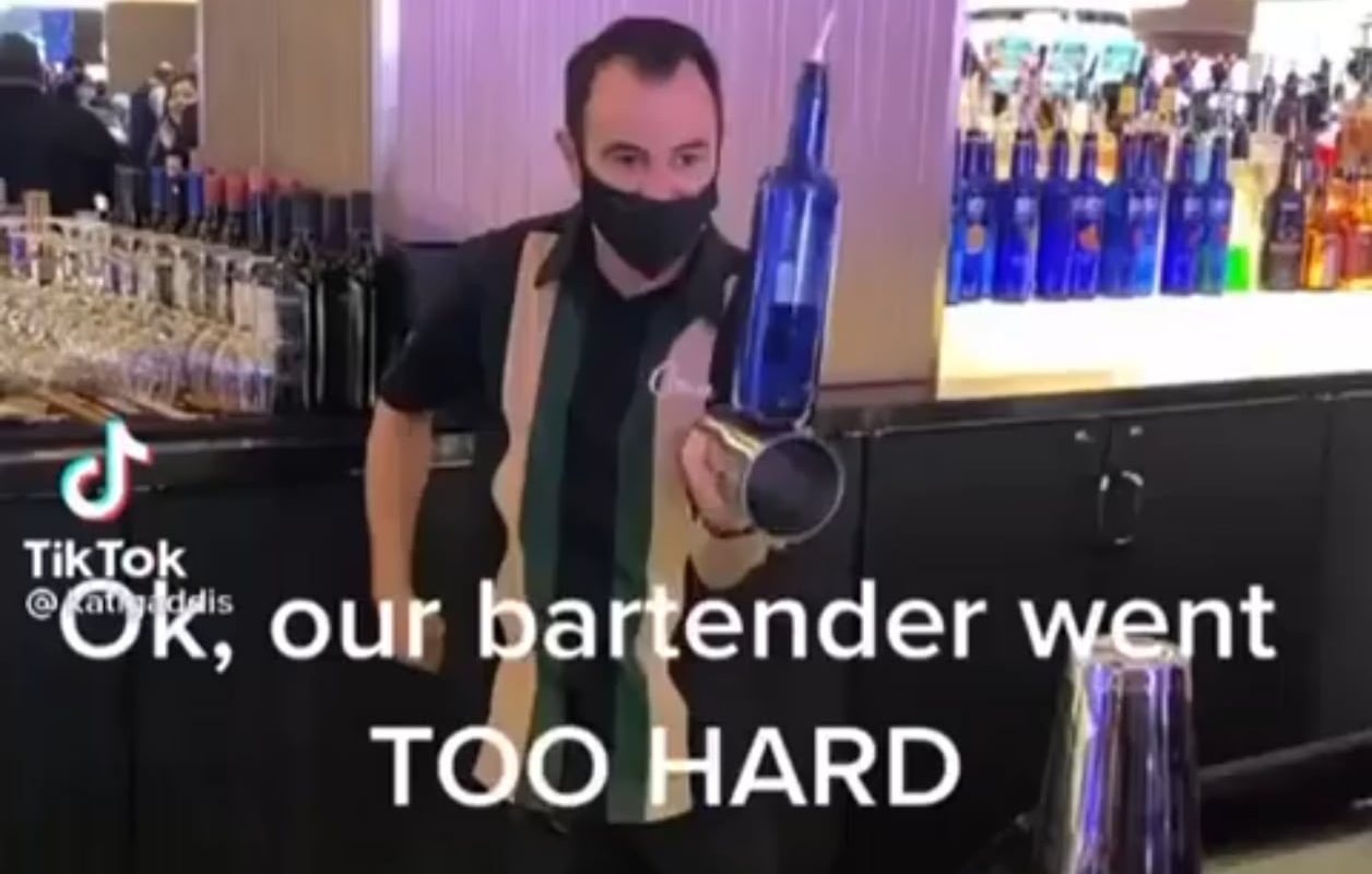 Talented bartender