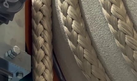 Technora braided rope in production