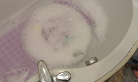 The bubbles in a bath