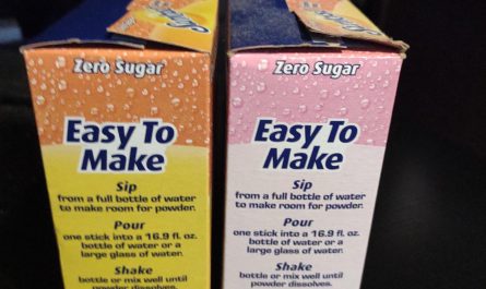 The difference in colour between a newly opened box and one that's been sitting next to a sunny window for a long time