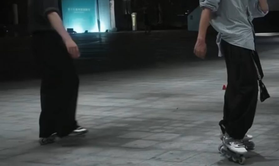 The different skating styles flow over the same line