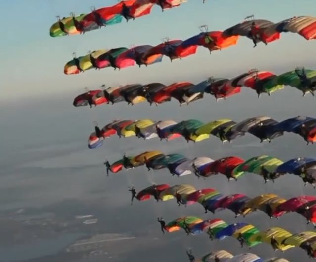 The new official 104-way world record canopy formation, Lake Wales FL, USA, nov 22, 2025.