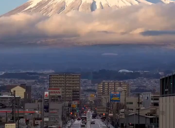 The road to Mount Fuji