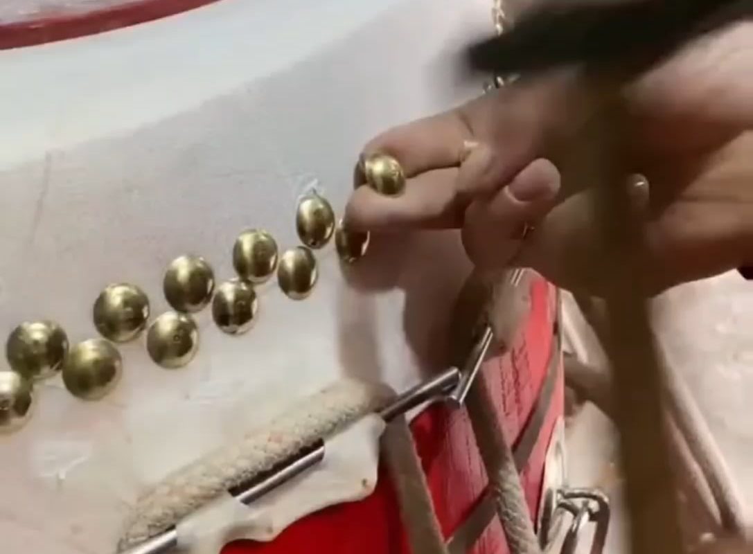 The way each nail lands