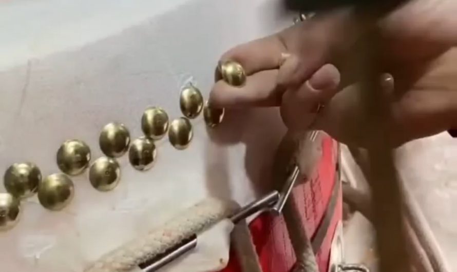 The way each nail lands