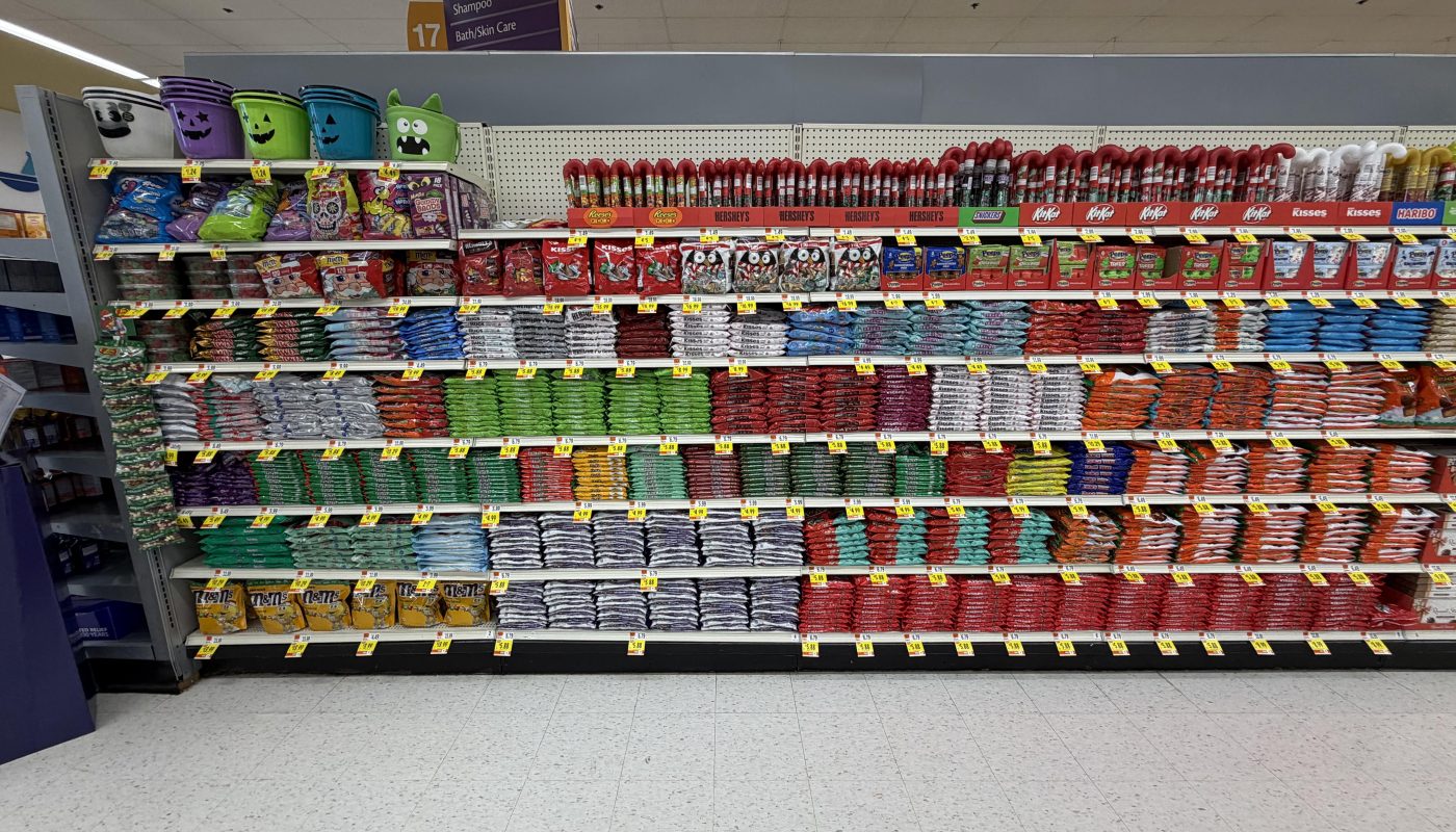 The way the employees stocked this candy had me stop in my tracks.