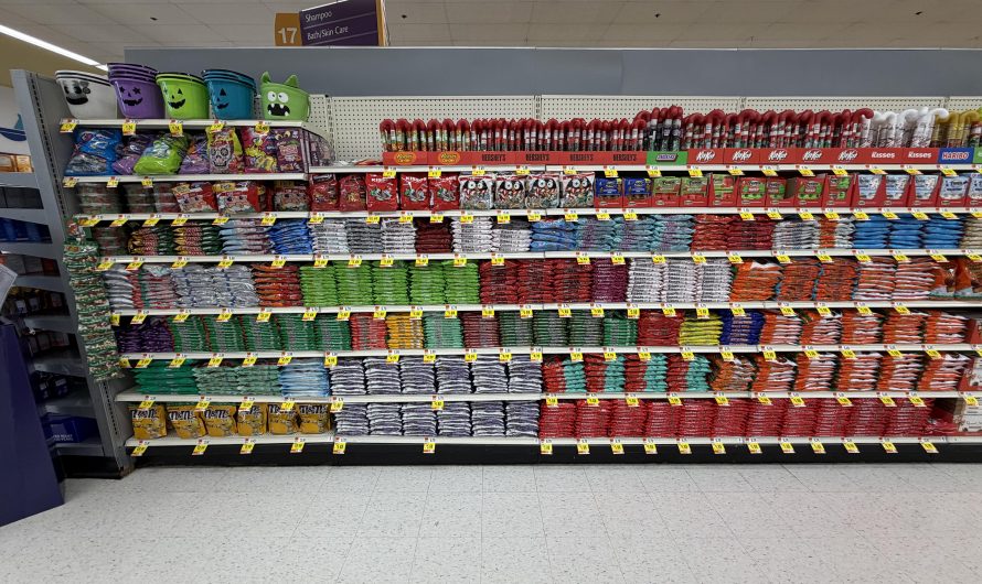 The way the employees stocked this candy had me stop in my tracks.