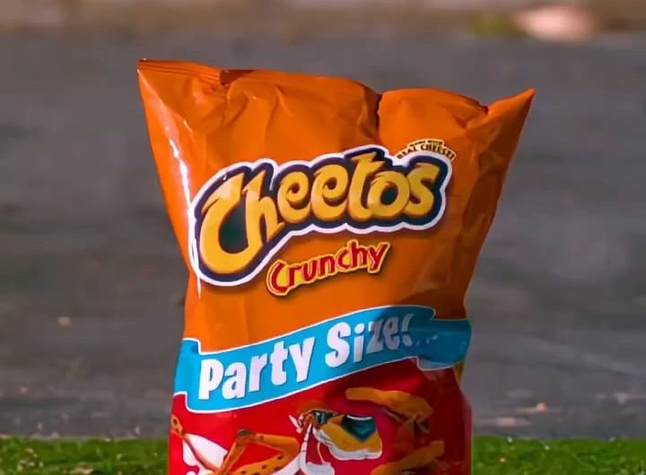 The way this Cheetos bag bursts open.  Tungsten cube drops in slow  motion.