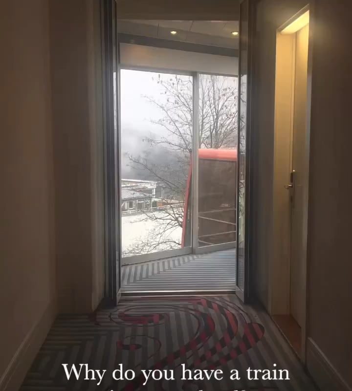 This European university uses mini trains to move students between buildings.