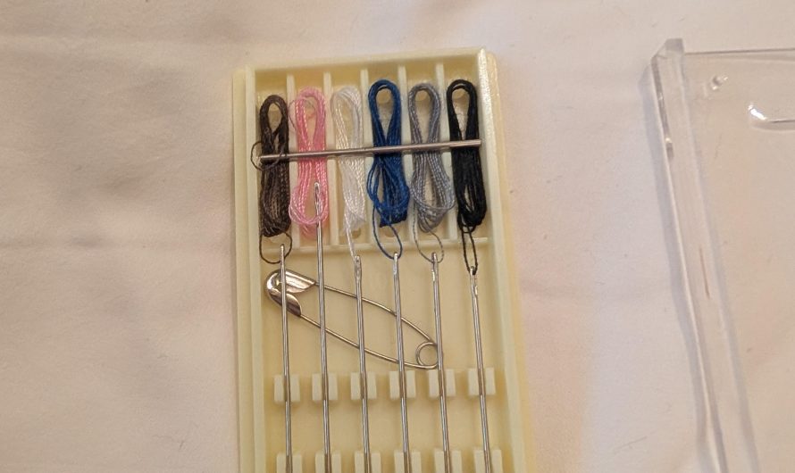 This hotel sewing kit