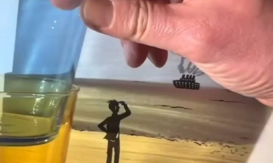 This is ‘Shadow art’ by Vincent Bal. A genius blend of drawing and shadow play