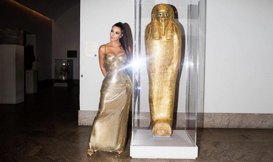 This photo of Kim Kardashian at the 2018 Met Gala helped Egyptian authorities locate the stolen sarcophagus of Nedjemankh, which is over 2,100 years old.