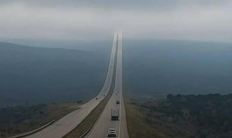 This spot on I-80 in Wyoming is known as the Highway to Heaven.
