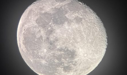 Tonight's Vibrant 94% Waning Gibbous Moon.