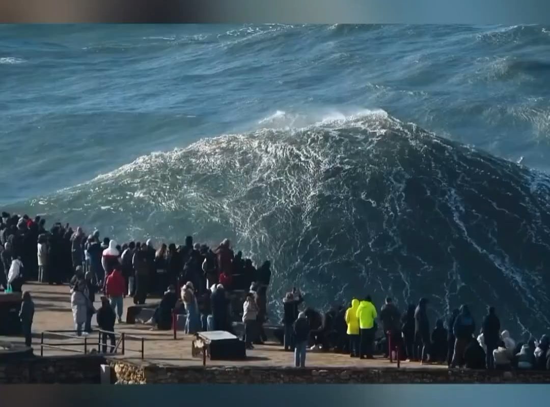 Unbelievable waves captured by photographer Ben Hartley at Nazaré, Portugal