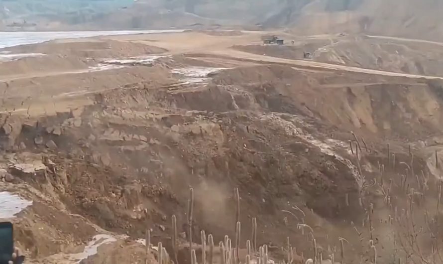 Video of the mine waste dam failure in the Hpakant jade mining area of Myanmar in late January 2024. It shows a progressive collapse that rapidly accelerates once the breach begins. The Hpakant jade mining area of Myanmar is notorious for fatal accidents as a result of the lack of oversight.