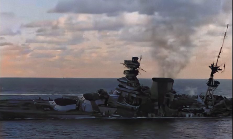 WW2 Colorization — The Sinking of HMS Barham, 1941